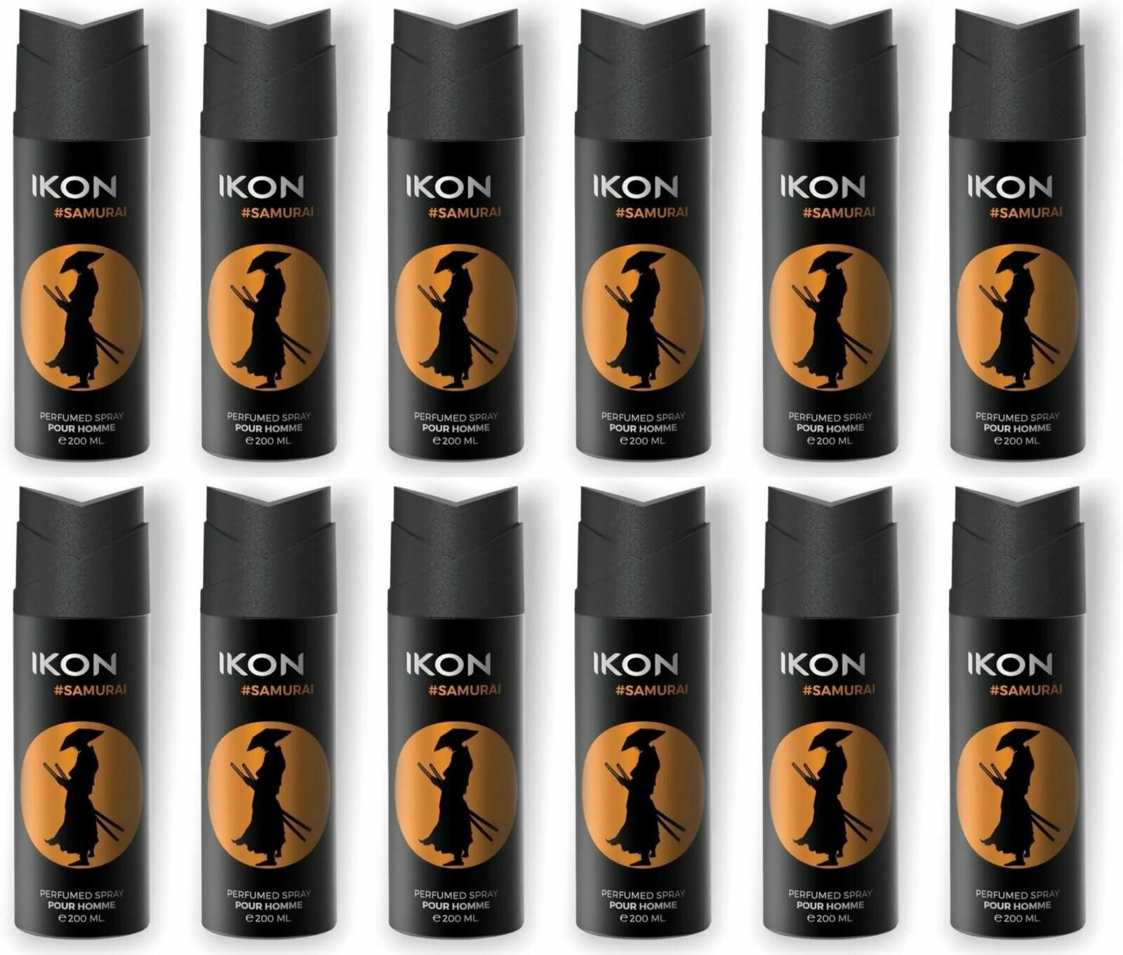 Дезодорант-спрей для мужчин Ikon Samurai, 200 мл - фото №1