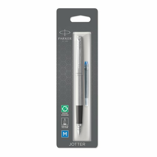 Перьевая ручка Parker Jotter Core F61 Stainless Steel CT, перо: M