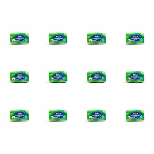 BEA Антибактериальное мыло Green, с экстрактом Алое-вера, 125 г, 12 шт.