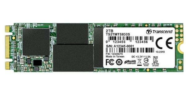 Твердотельный накопитель SSD M.2 2 Tb Transcend 830S Read 560Mb/s Write 520Mb/s 3D NAND TLC (TS2TMTS830S)