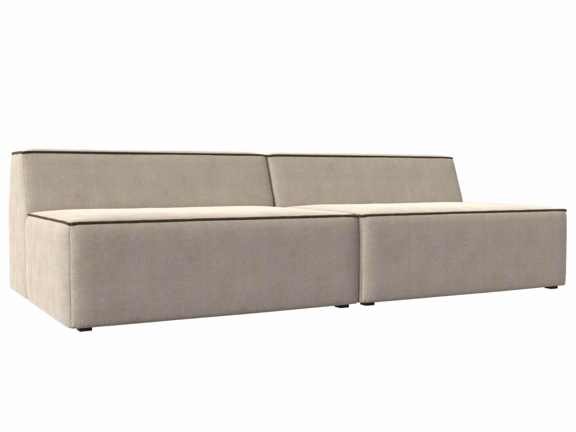 Прямой модульный диван Монс, Рогожка, Модель 119393