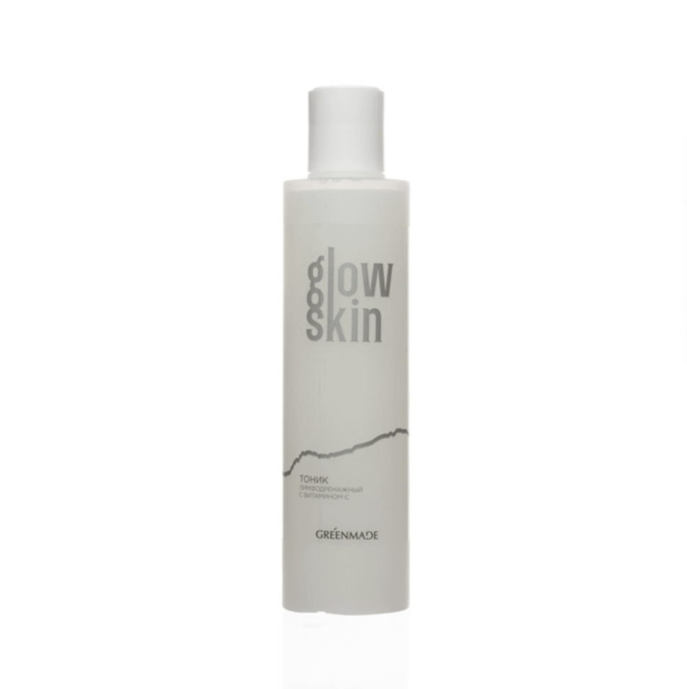 Greenmade Тоник для лица GLOW SKIN Лимфодренажный с витамином С, Для всех типов кожи, 200 мл