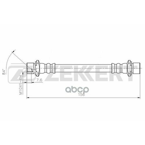 фото Zekkert bs-9499 шланг тормозной задний правый toyota corolla (e150 e180) 06- auris (e150 e180) 06- verso (r20) 0