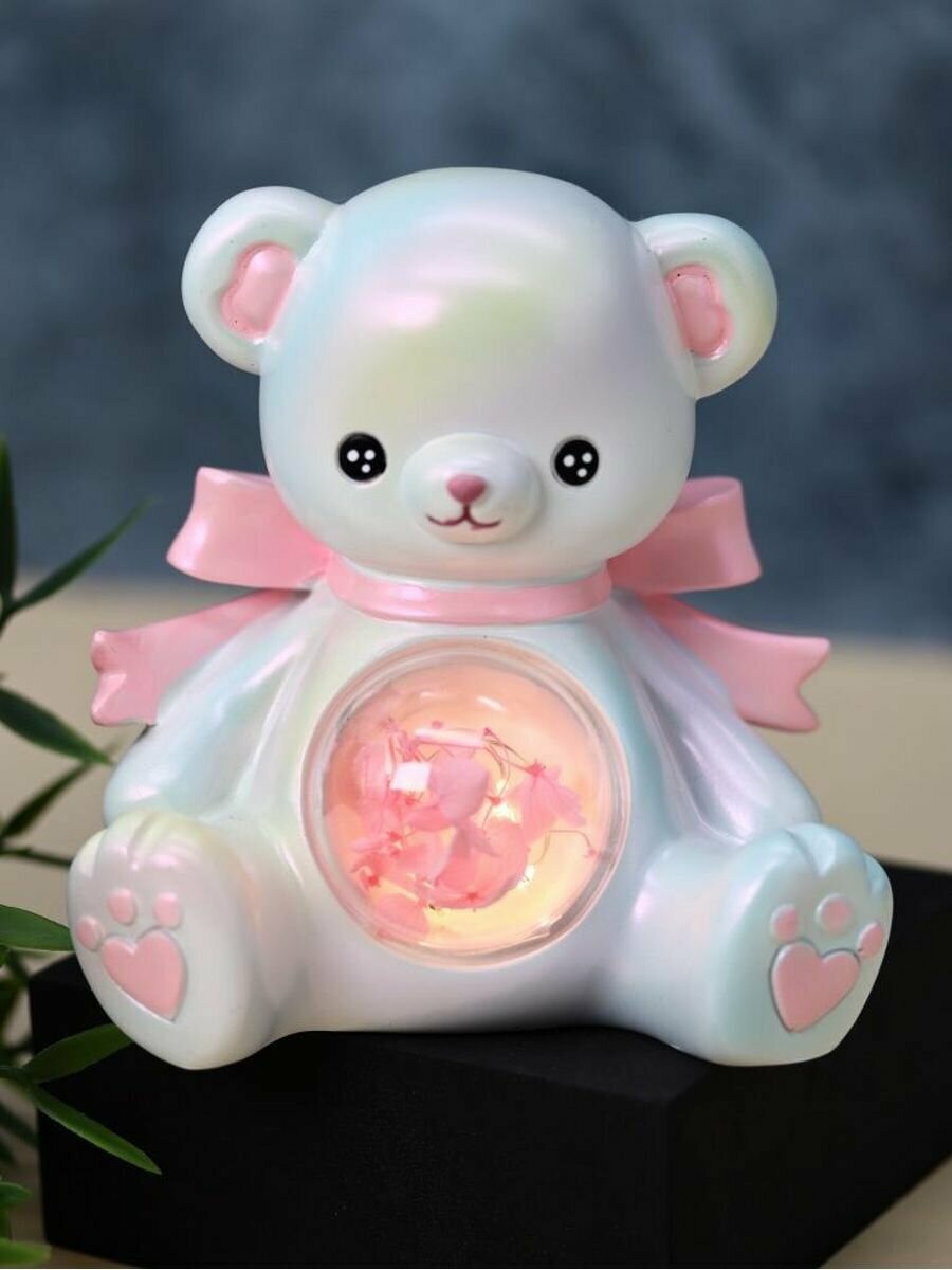 Ночник, светильник детский Teddy bear white