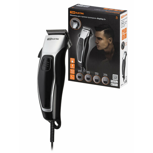 Машинка для стрижки проводная Барбер 3 4 гребня 36912 мм TDM 96200₽