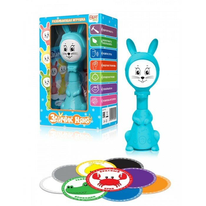 Игрушка интерактивная BertToys Зайчик Няня с белым шумом и погремушкой (цвета в ассорт.) Мультозвуки - фото №18