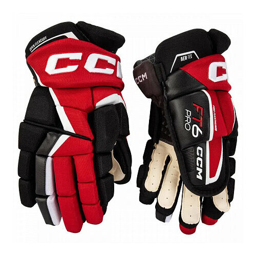 перчатки краги ccm jetspeed ft475 sr nvwh 14 Перчатки хоккейные CCM Jetspeed FT6 PRO (SR) 14