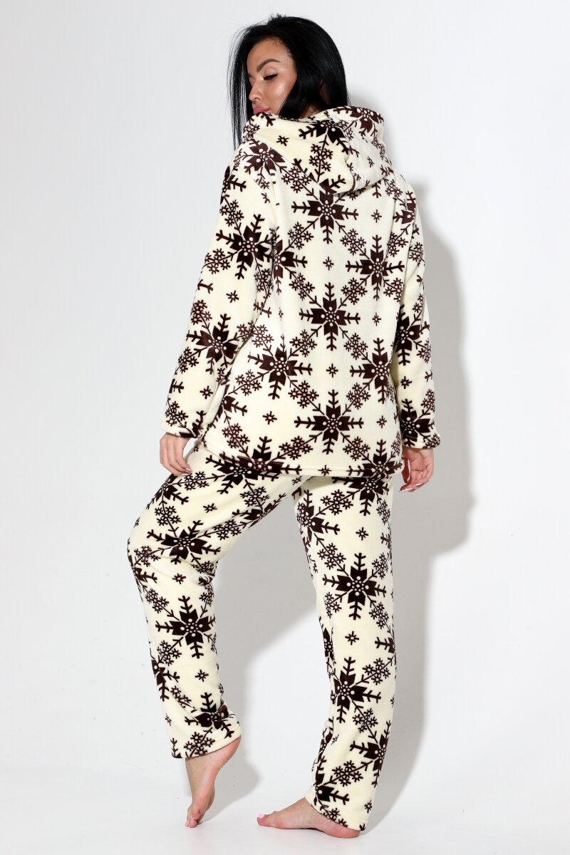 Пижама Aronia, размер 50-52, коричневый, бежевый - фотография № 8