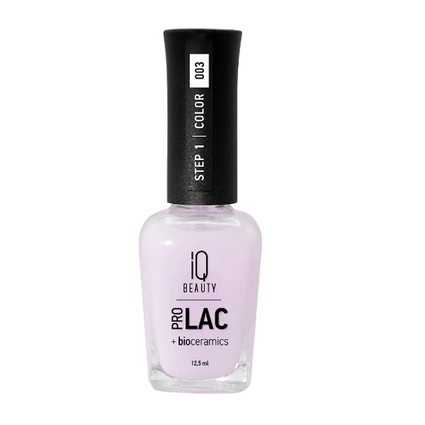 IQ BEAUTY 017 лак для ногтей укрепляющий с биокерамикой / Nail polish PROLAC + bioceramics 12.5 мл - фото №9