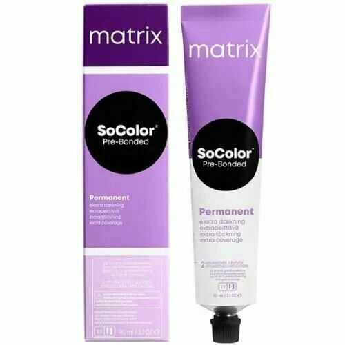 Matrix краска для волос Socolor Pre-Bonded 510NA очень-очень светлый блондин натуральный пепельный 90 мл matrix socolor перманентная крем краска для волос pre bonded ul m ультра блонд мокка 90 мл