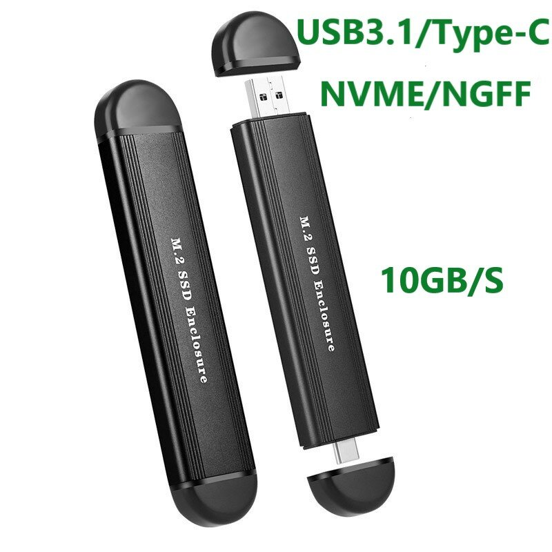 Корпус для M2 NVMe PCIe, NGFF SSD USB3.1 Type C 10g — фото 3