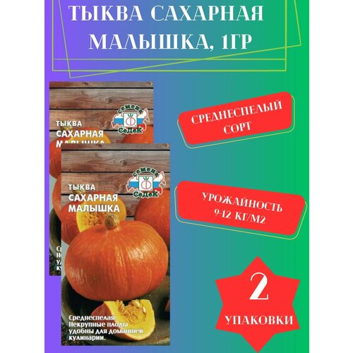 Семена Тыква Сахарная Дынька,2 упаковки