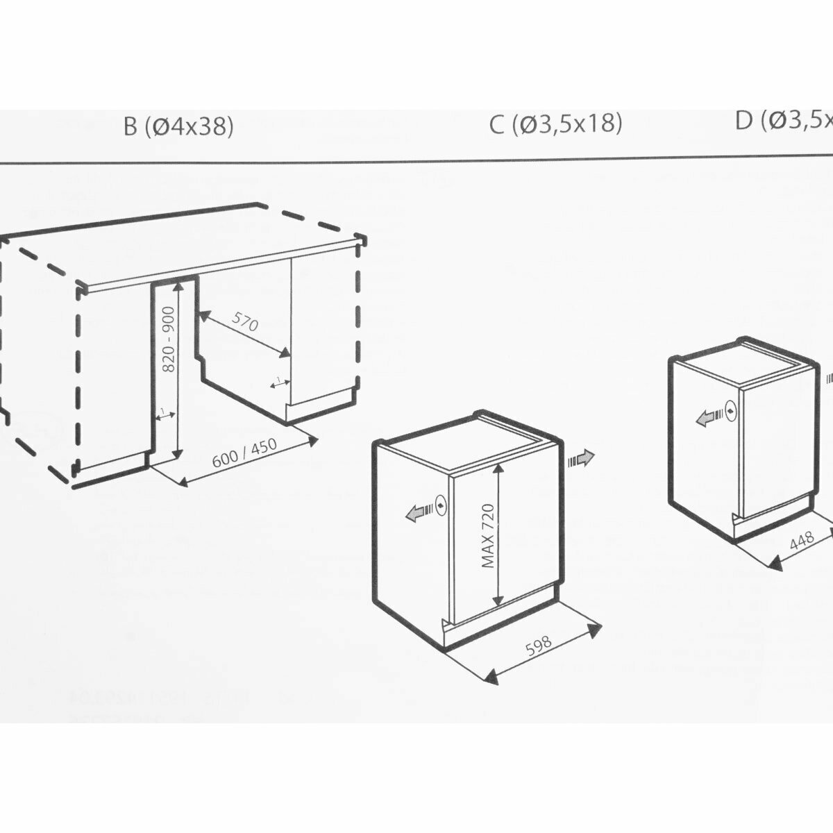 Полновстраиваемая посудомоечная машина Indesit - фото №11