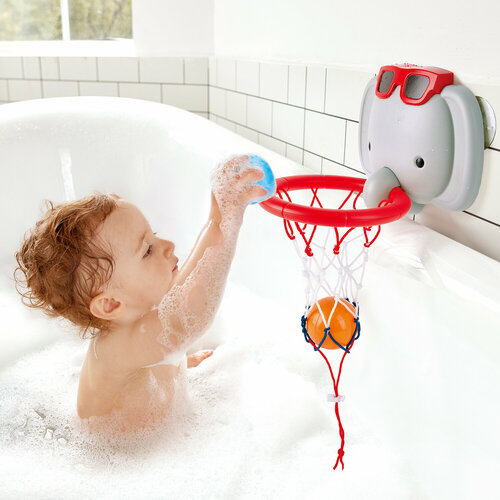 фото Игрушка для купания в ванной баскетбольное кольцо слоник hape