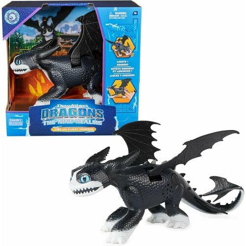 spin master dreamworks dragons fire and flight фигура грома 12 дюймов Интерактивный дракон Гром Thunder Dragons DreamWorks Fire and Flight 30 см 6067442