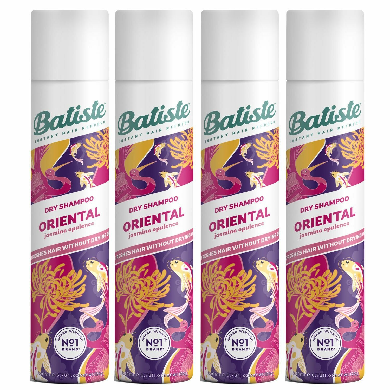 Batiste Сухой шампунь Oriental, 4 х 200мл