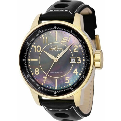 фото Наручные часы invicta мужские наручные часы invicta s1 rally 39030 механические чёрный кожаный ремешок, черный, золотой