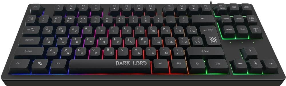 Клавиатура USB DARK LORD GK-580 RU BLACK 45580 DEFENDER