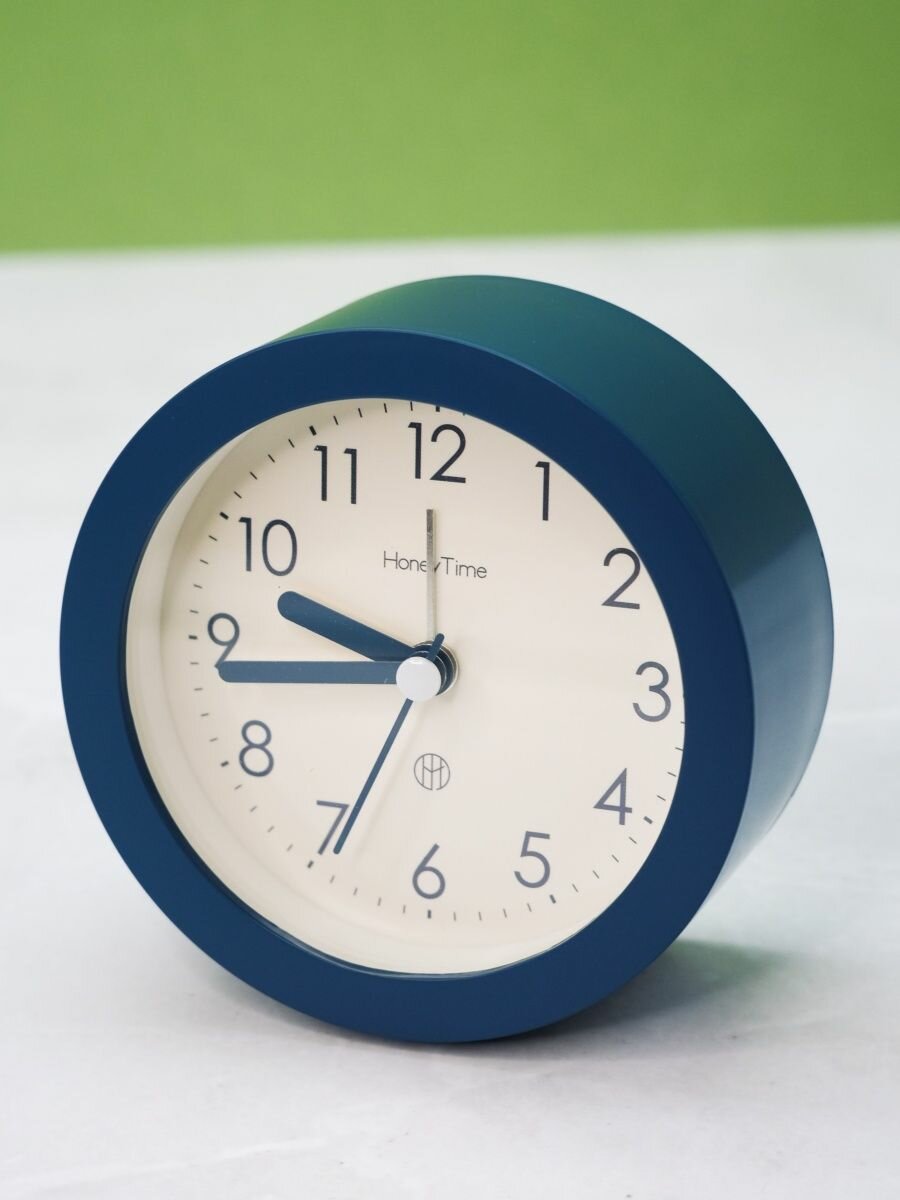 Часы настольные с будильником Style dark blue