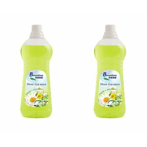 Волшебная пена Для ванн, Череда и Ромашка, 1000 мл, 2 штуки