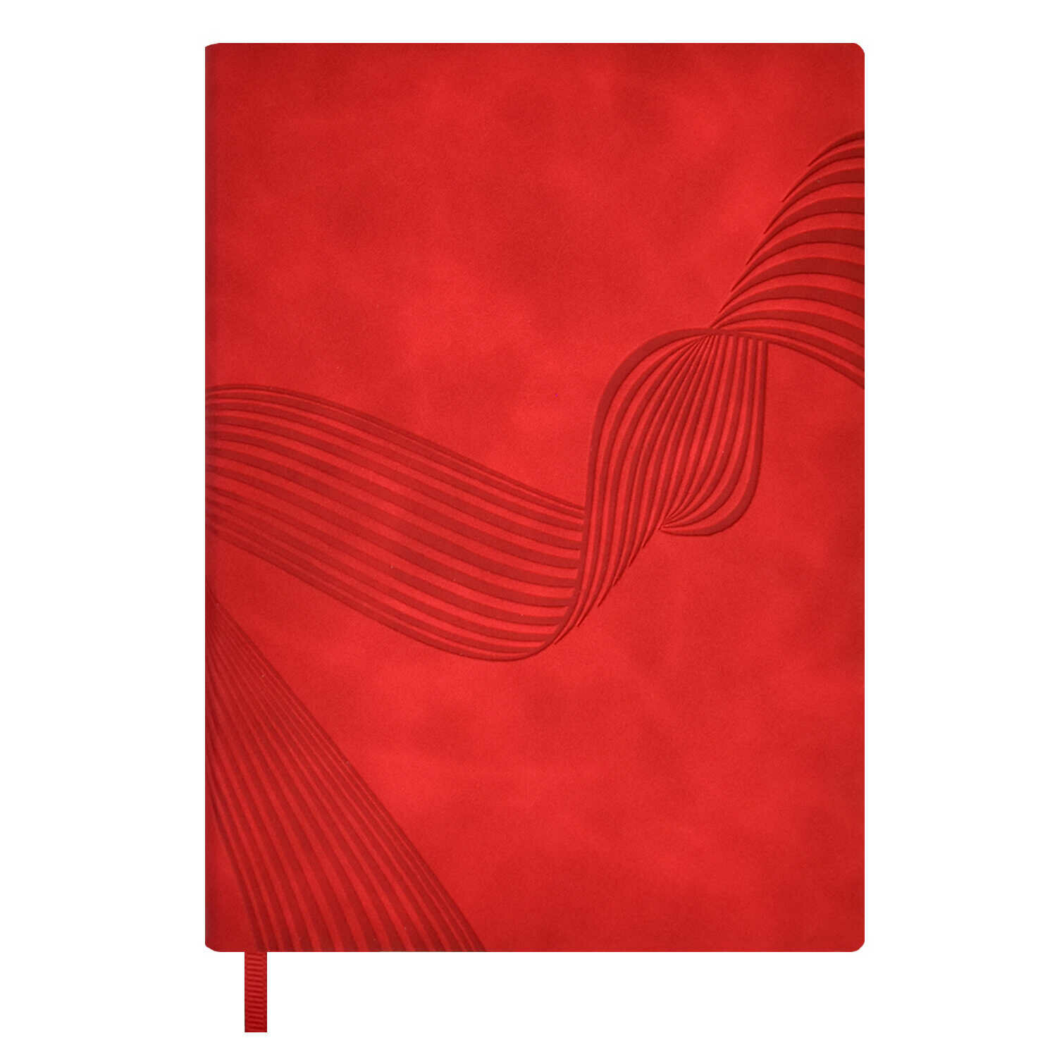 Феникс+ Ежедневник недатированный ESCALADA, А6+, 160 л, арт. 64025/ 20 софт-тач красный