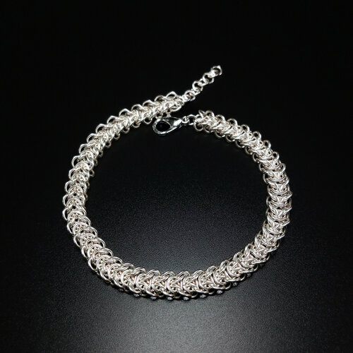 фото Браслет-цепочка эльфийский, 1 шт., размер 18 см, серебряный нет бренда