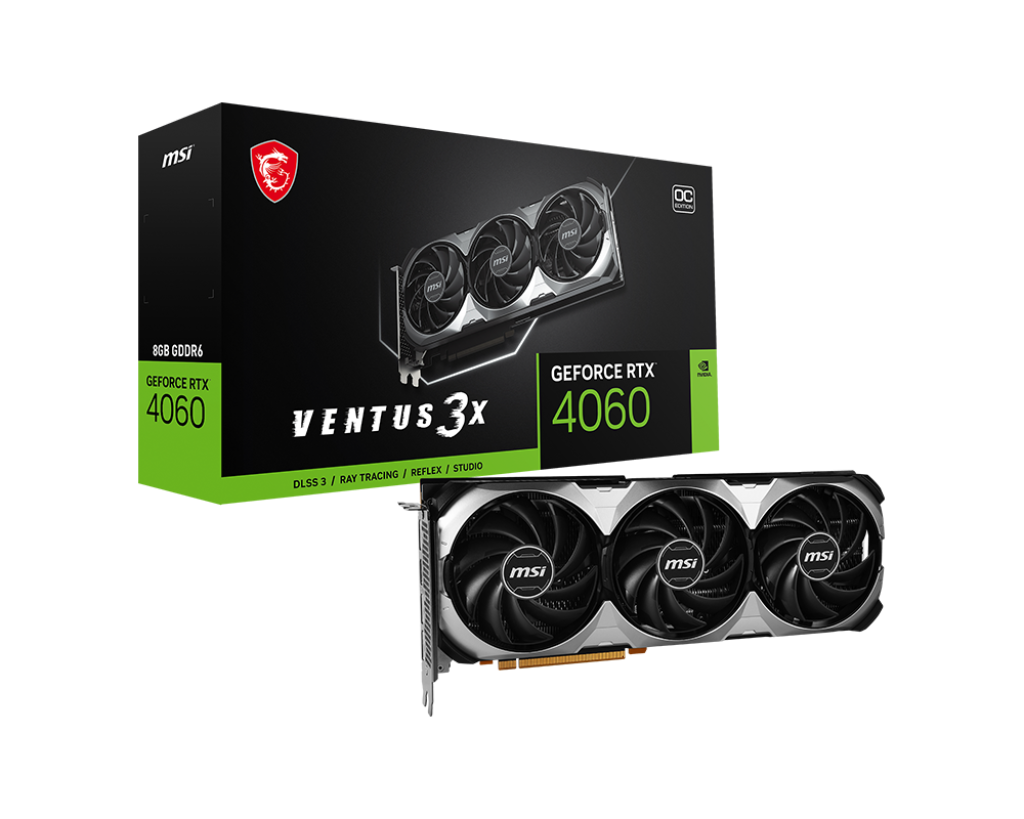 Видеокарта MSI GeForce RTX 4060 VENTUS 3X 8G OC