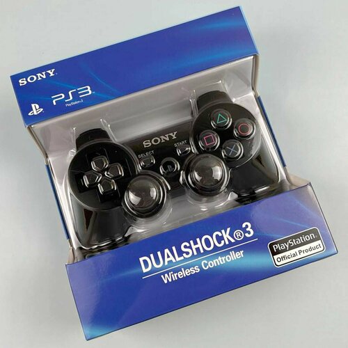 Беспроводной геймпад черный Dualshoсk 3 / Двойная вибрация / Джойстик PS3 bluetooth контроллер ps3 двойная вибрация нейтральный беспроводной bluetooth геймпад