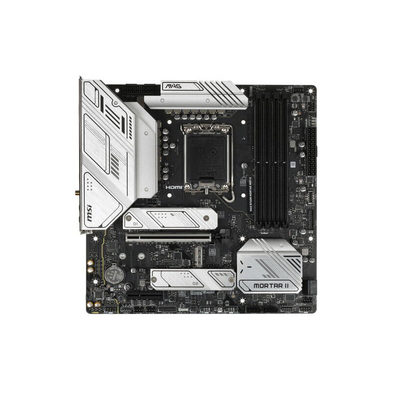 Материнская плата mATX MSI (LGA1700, 4*DDR5 (7800), 4*SATA 6G RAID, 3*M.2, 2*PCIE, 2.5Glan, WiFi, BT, DP, HDMI, USB Type-C, 3 - фото №3