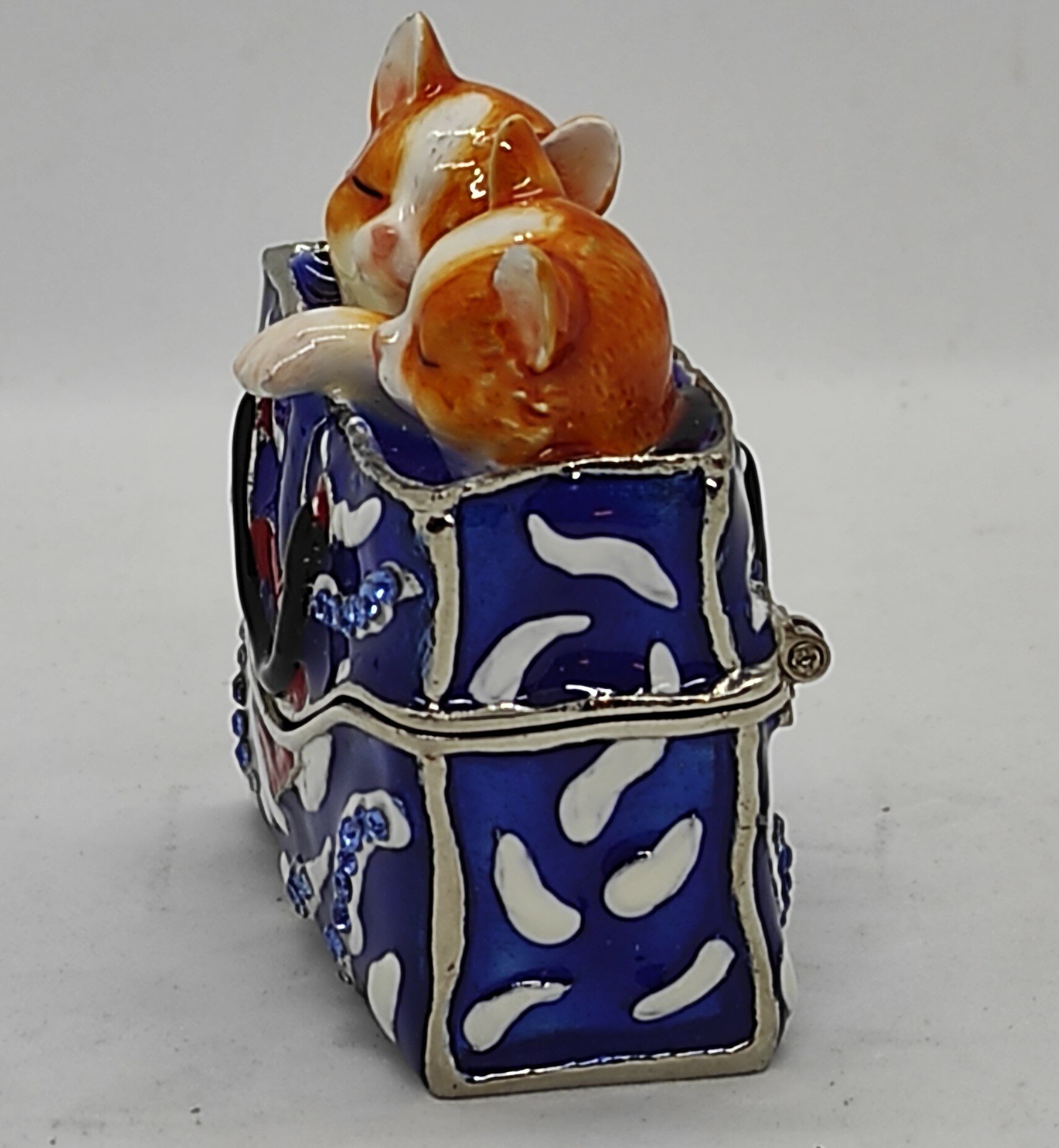 Шкатулка Фаберже "кошки В сумке " — фото 1