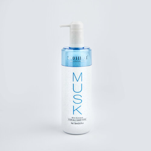 MOCHEQI Musk, Шампунь холодный лёд с мятой для всех типов волос Ice-Cool Shampoo, 738 мл