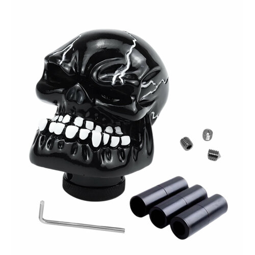 Ручка КПП для тюнинга универсальная в виде черепа, для всех моделей и марок автомобиля