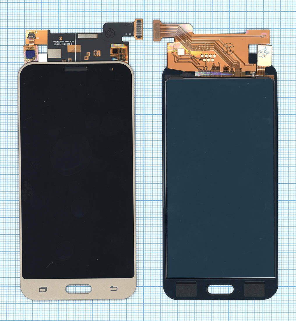 Дисплей (модуль) для Samsung Galaxy J3 (2016) SM-J320 в сборе с тачскрином (TFT) золотистый