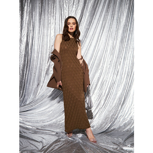 фото Платье scosha, размер onesize, коричневый