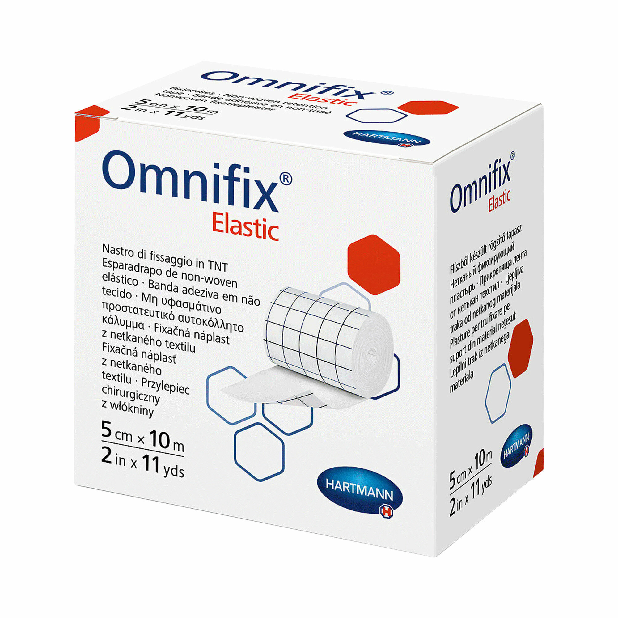 Пластырь в рулоне OMNIFIX elastic для сплошной фиксации повязок на раны любого вида. 5 см х 10 м — фото 1