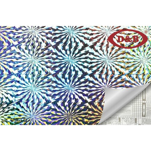 Пленка самоклейка 45смх 8м D&B голография, Cеребро 096LB