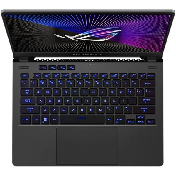 Ноутбук ASUS 90NR09T2-M002A0 Ryzen 7 6800HS/16GB/512GB SSD/noDVD/14" WUXGA/Radeon RX 6700S(8GB)/Cam/BT/WiFi/NoOS/Eclips - фото №4