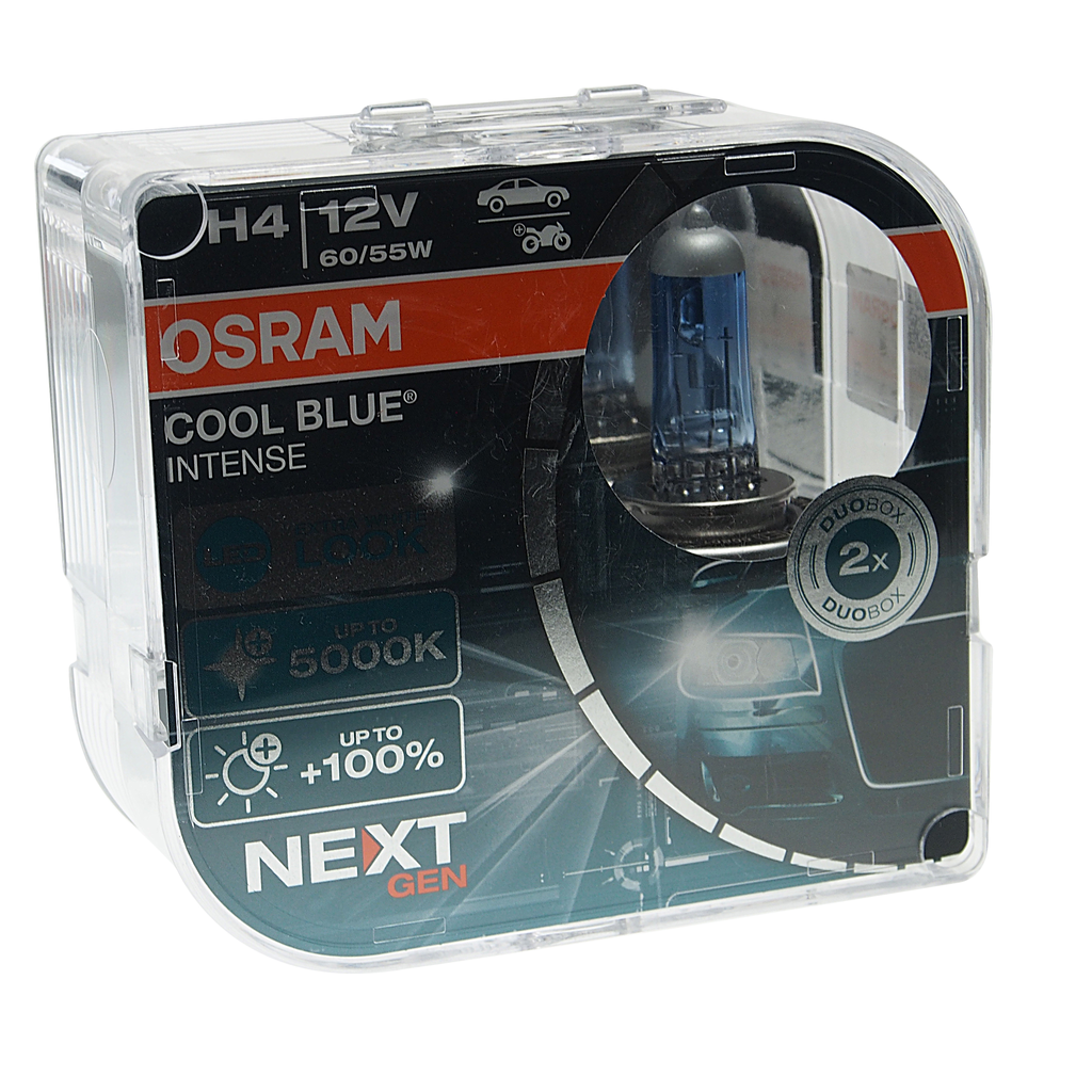 Лампа H4 12V 60/55W P43t 4200k OSRAM Cool Вlue Intense блистер - фото №19