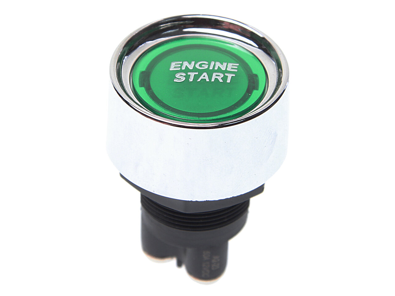 Выключатель кнопка 12V 50А ENGINE START без фиксации зеленая