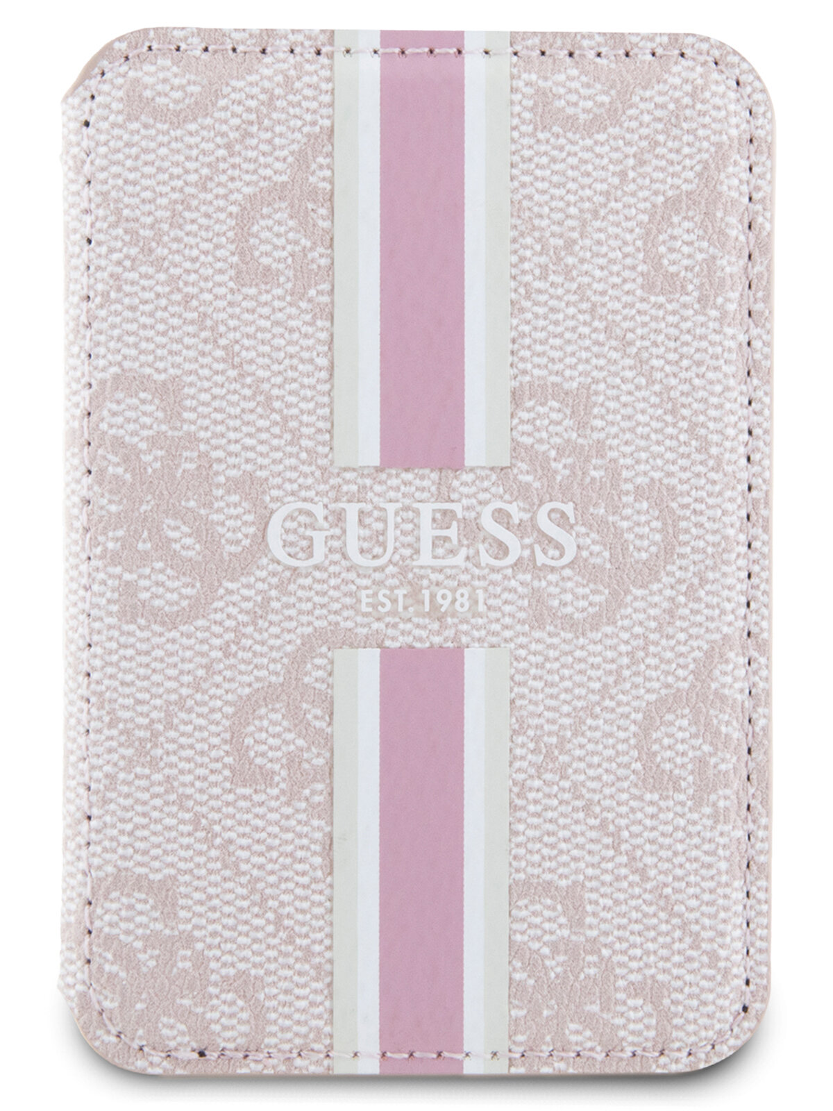 Guess магн. бумажник Wallet Cardslot MagSafe PU 4G Stripes Pink