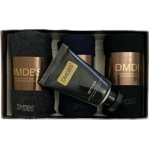 фото Носки dmdbs, 3 пары, размер 41-46, черный