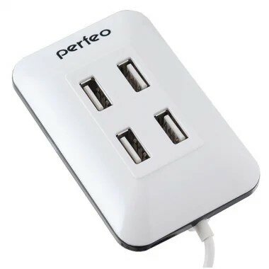 Perfeo Контроллер USB-HUB 4 Port, PF-VI-H028 White белый PF 4783