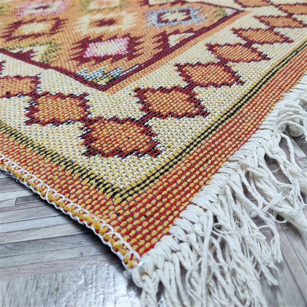 Ковер L Cadesi Kilim Usak UK1478, 0,5 x 0,8 м - фотография № 7