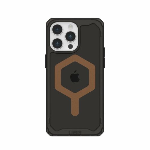 Чехол с поддержкой MAGSAFE Uag Plyo для iPhone 15 Pro MAX 6.7, цвет черный/бронза (Black/Bronze) (114305114085)