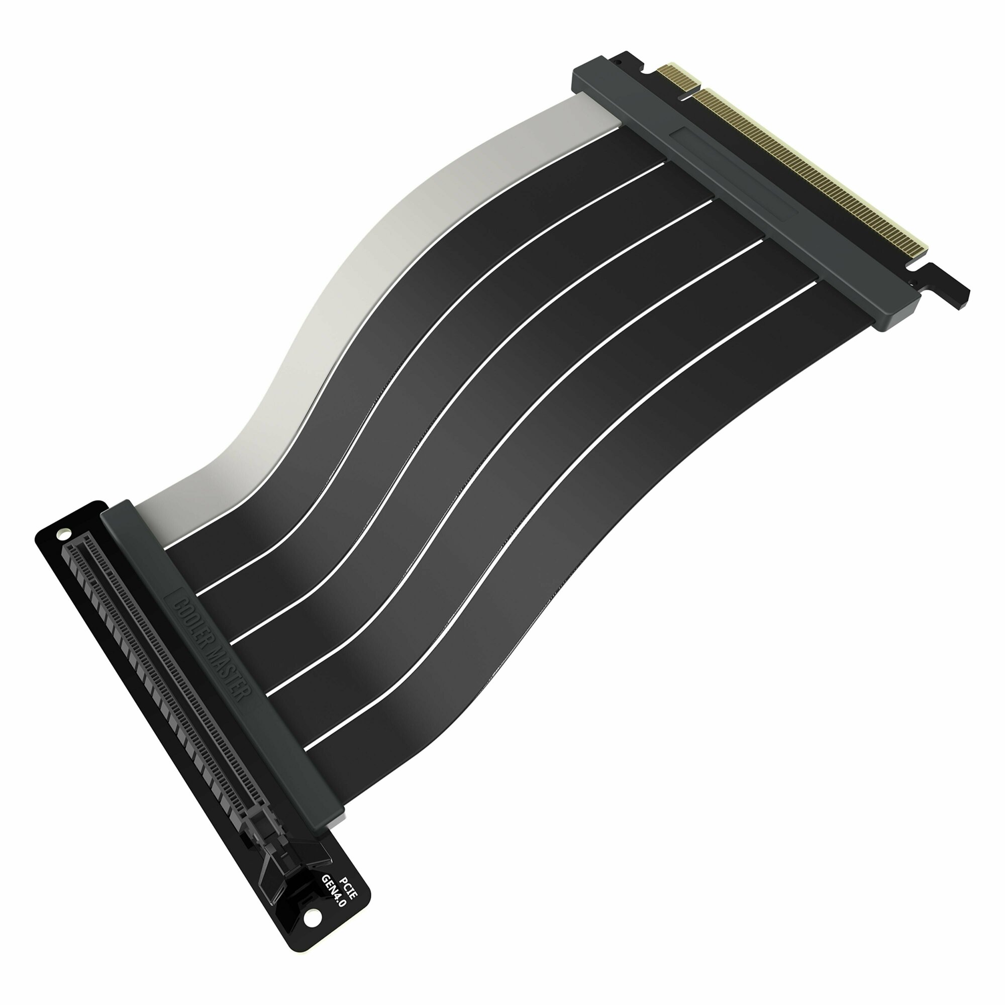 Кабель для подключения периферийных устройств Cooler Master MCA-U002R-KPCI40-300, PCI-E 4.0 - PCI-E 4.0, 0.3м, чёрно-белый