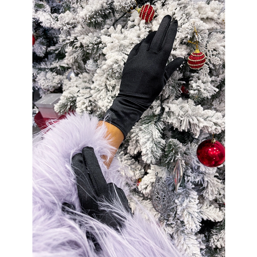 фото Перчатки amore, размер onesize, черный