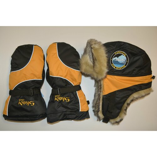 Шапка ушанка Skadi, размер 56-58, мультиколор