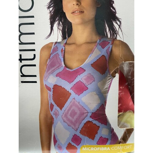 фото Майка бесшовная intimidea stampa s/m (42-44) желтая