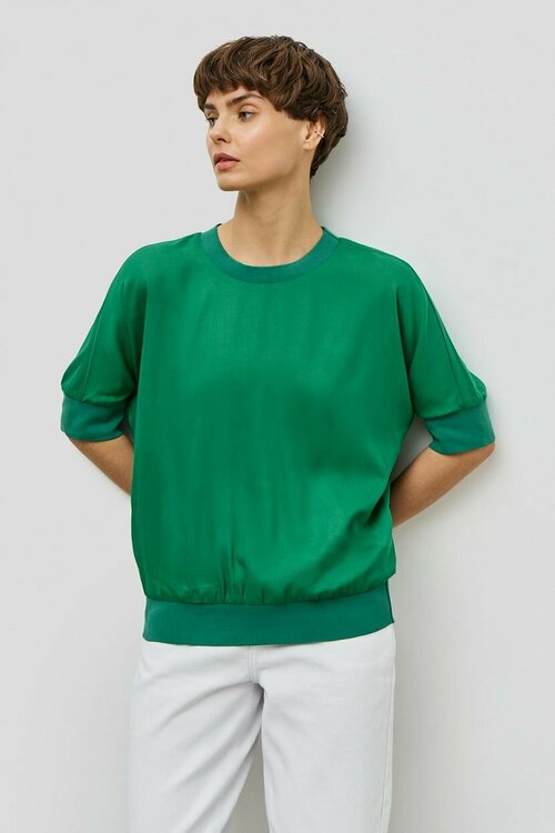 Блуза  Baon, размер 42, зеленый