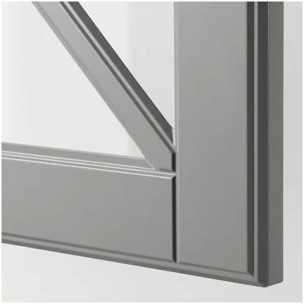 Дверца IKEA BODBYN будбин 40x40 см, стеклянная, серый